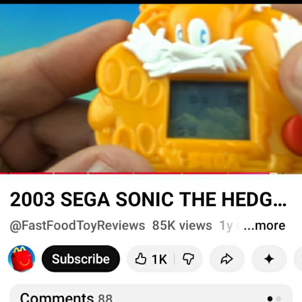 🧞‍♂️🧞‍♂️ 2FOR20 2003 Mcdonald SEGA sonic Handheld Game #6 NEW IN PACKAGE